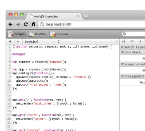 FIGURE 18-1: Start screen of Node Inspector.