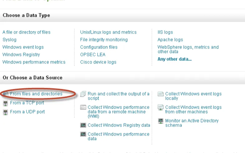 Figure 2-1. Choose a data source