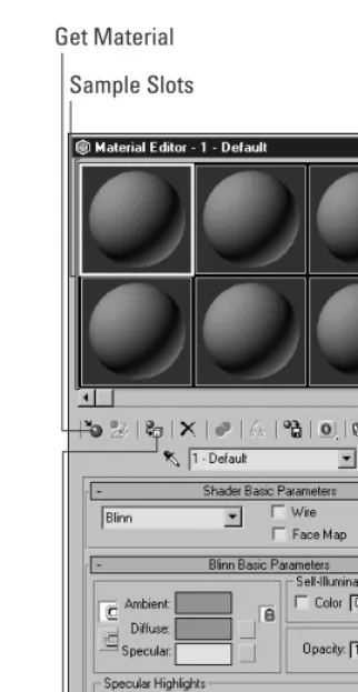 Figure QS-4: The Material Editor can create a vast assortment of materials.