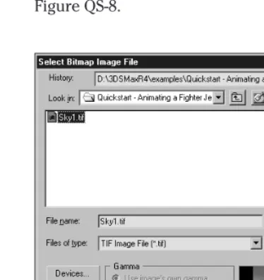 Figure QS-8: The Select Image File dialog box includes a preview pane to view images before opening them.