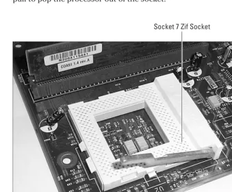 Figure 3-1: Looking at a ZIF socket