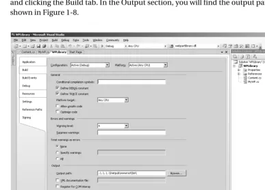 Figure 1-8. Setting the output path property in Visual Studio .NET 2005
