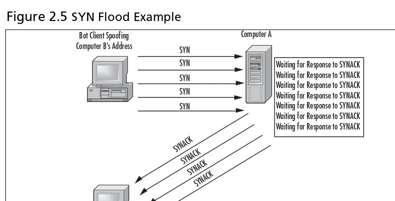 Figure 2.5 SYN Flood Example