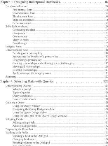 Table Relationships..............................................................................................................98