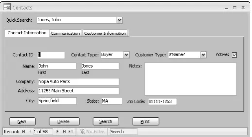 FIGURE FM-3The Access Auto Auctions Products form, which allows data entry for all vehicles and parts sold or auctioned