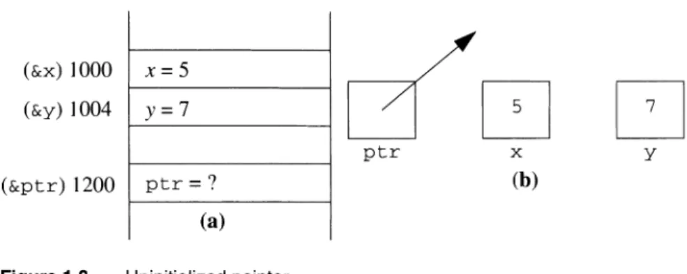 Figure 1.8  Uninitialized pointer. 