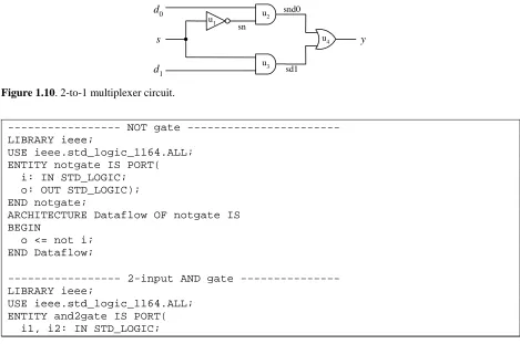 Figure 1.10. 2-to-1 multiplexer circuit. 