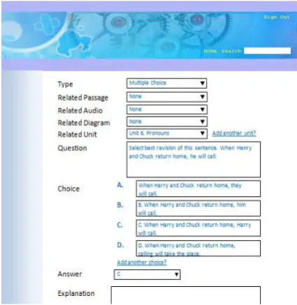 Figure 5.  Recommended learning path that is obtained  after students take a pre-test 