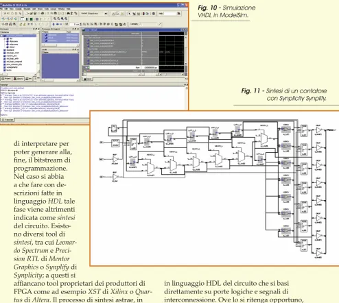 Fig. 10 - Simulazione VHDL in ModelSim.