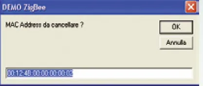 Fig. 13 - Conferma del MAC address da cancellare dalla rete.