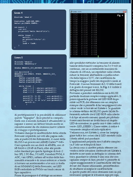 Listato 4#include “mbed.h”Fig. 4