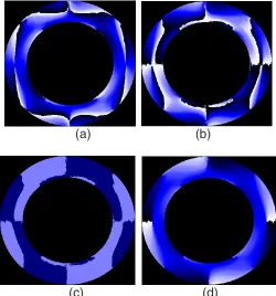 Fig. 2. The experimental study of a circular ring under diametric compression. 