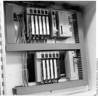 Figure 1-10. The uncluttered control panel of an installed PLC system.