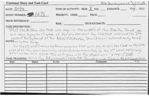 Figure 6. A story card