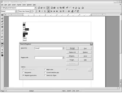 Figure 1-8Regular Expressions Can Be Case Sensitive