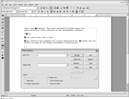 Figure 3-1For each character in the document, OpenOffice.org Writer checks whether that character is an upper-