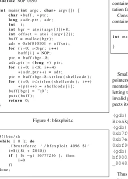 Figure 4: bfexploit.c