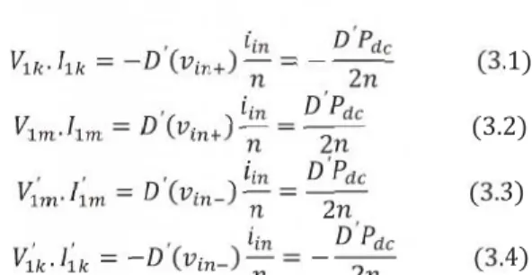 Fig. 3.1. Simplified model for string #1 of DC- DC-MMC in Figs. 3.1 and 3.2, with ideal output