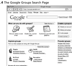 Figure 1.4 The Google Groups Search Page