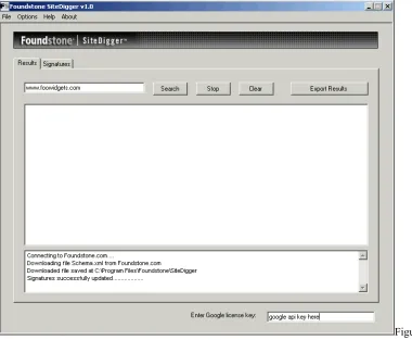                                                 5 © SANS Institute 2000 - 200 Figure 3   Foundstone SiteDigger