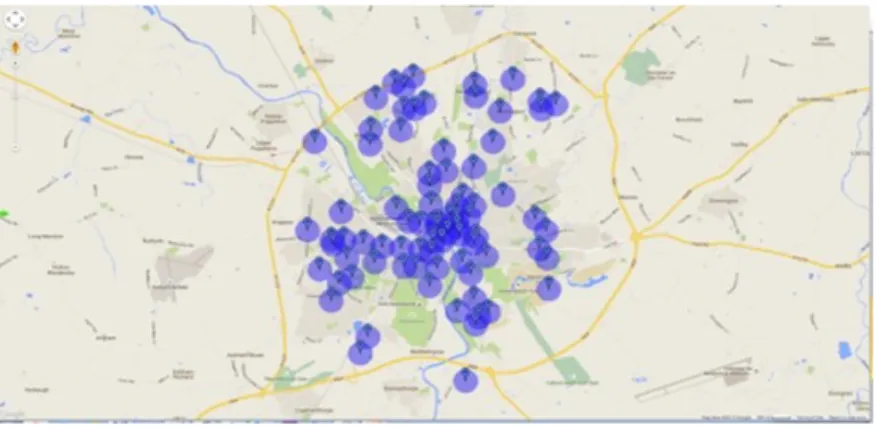 Figure 3 – Location suggestions for the Elm Sensors. Source: staff member. 