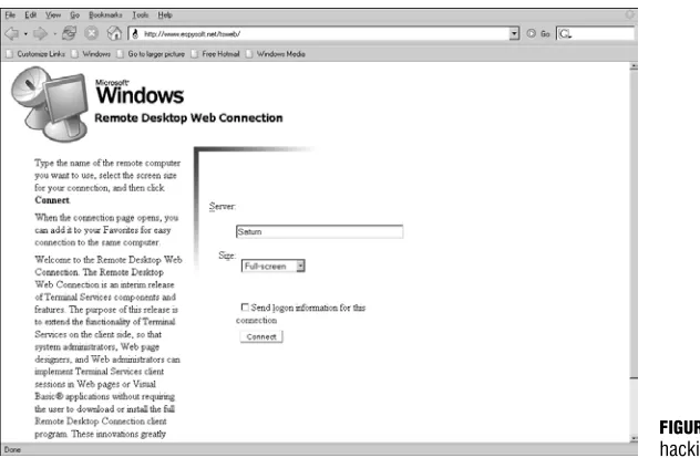 FIGURE 3.4hacking TSWeb.