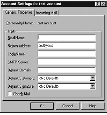 Figure 4.5. Account setup dialog box for Eudora mail client. 