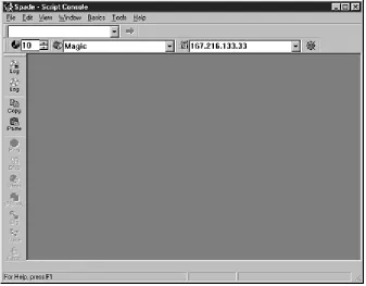 Figure 3.1. Initial screen of Sam Spade. 