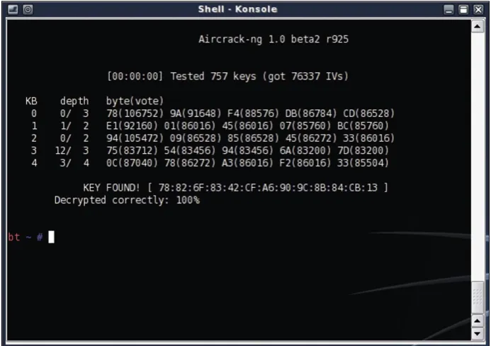 Figure 2. The BackTrack Desktop