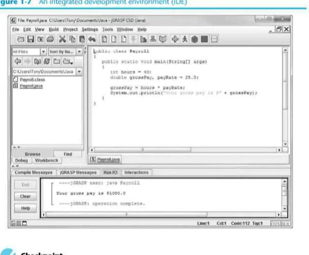 Figure 1-7 An integrated development environment (IDE) 