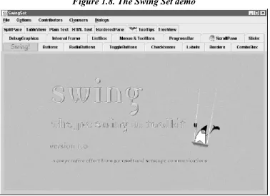 Figure 1.8. The Swing Set demo 