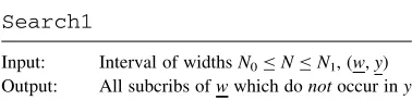 TABLE 2.11Output of Search1 for computer sciencewidth 5 � N � 9