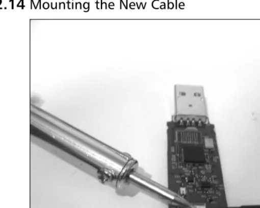 Figure 2.14 Mounting the New Cable 