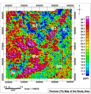Figure 9. Potassium concentration map. 