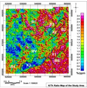 Figure 11. Uranium concentration map. 