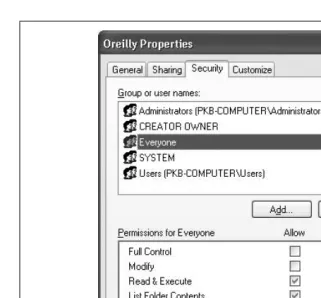 Figure 2-9. Assigning NTFS permissions