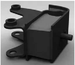 Fig. 1 the investigated engine mount 