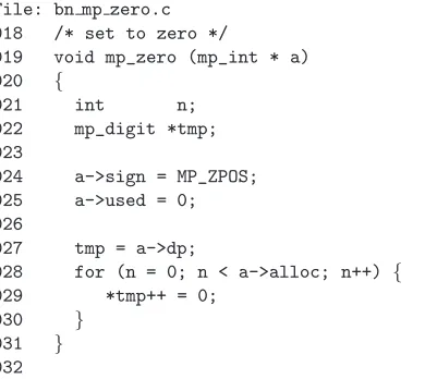 Figure 3.3: Algorithm mpzero