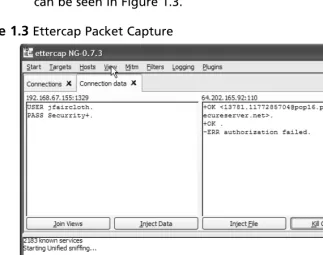 Figure 1.3 Ettercap Packet Capture