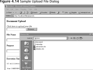 Figure 4.14 Sample Upload File Dialog