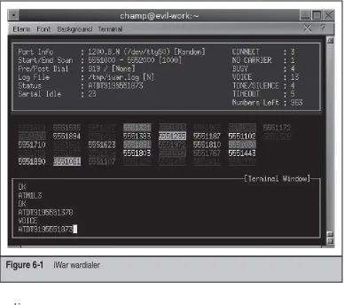 Figure 6-1 iWar wardialer