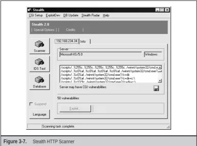 Figure 3-7.Stealth HTTP Scanner