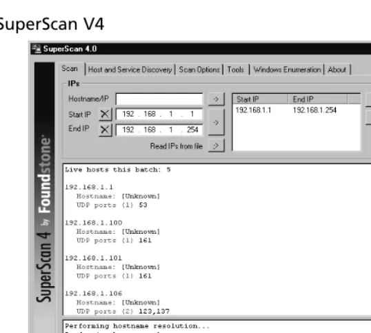 Figure 1.5 SuperScan V4