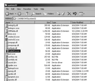 Figure 2-8 Solitaire running under the new process name