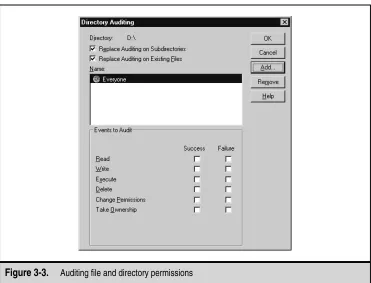 Figure 3-3.Auditing file and directory permissions