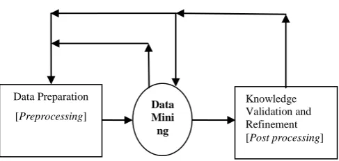 Fig. 1: The iterative nature of the knowledge discovery  process 