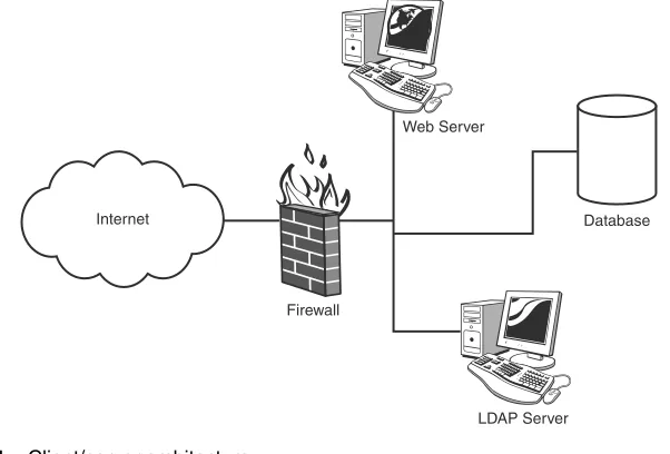 Figure 1.1Client/server architecture
