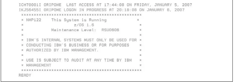 Figure 1.5TSO logon results