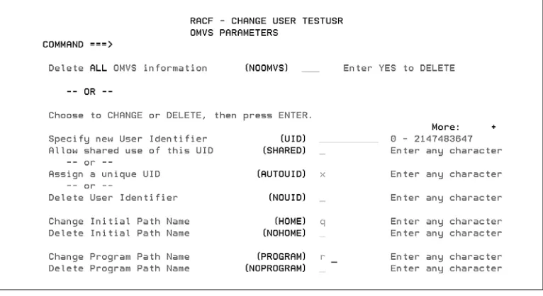 Figure 2.10OMVS parameters