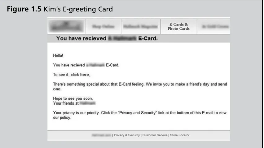 Figure 1. Kim’s E-greeting Card